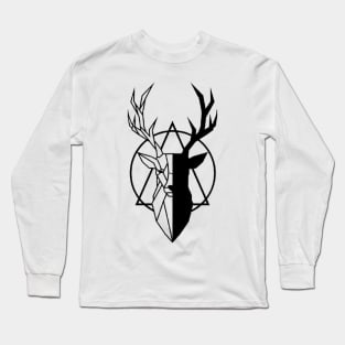 Geometric Wild Animal Long Sleeve T-Shirt